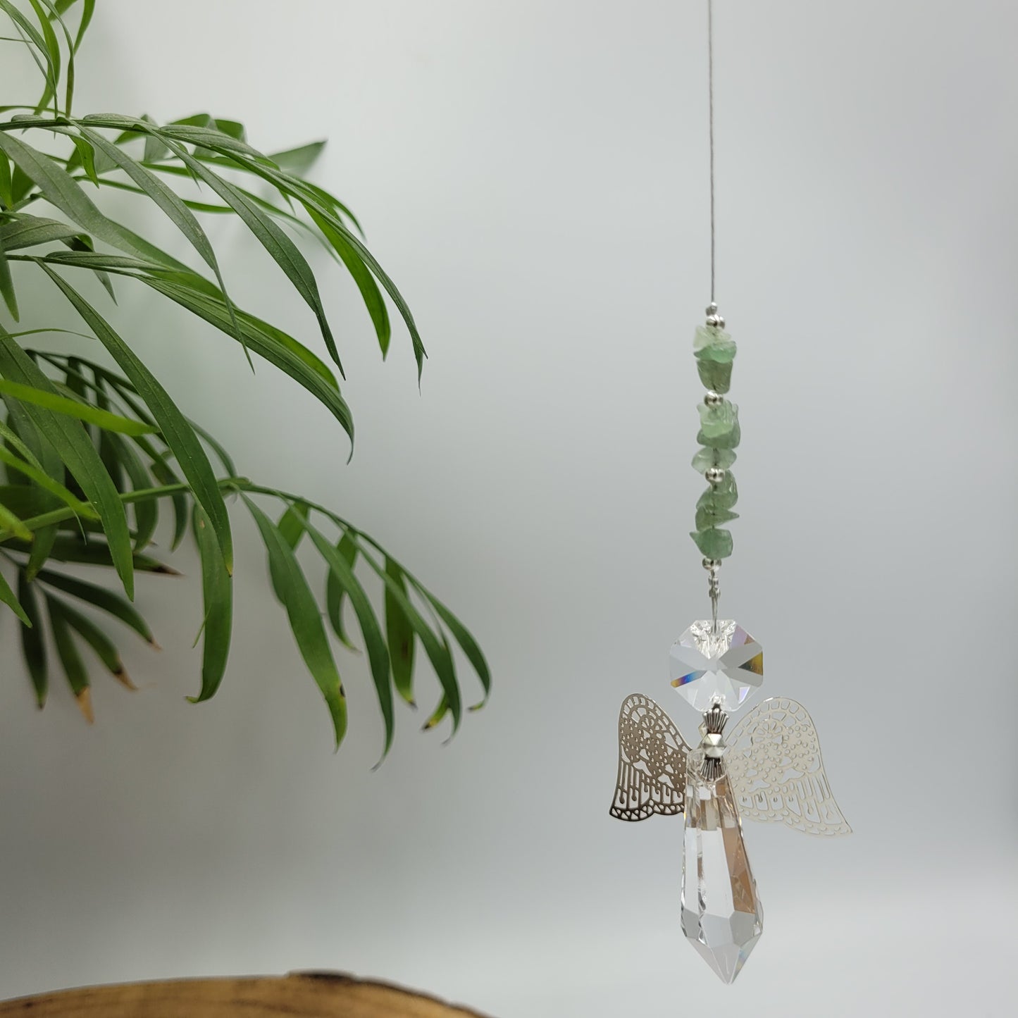 Angel Crystal Metal Wing Charm Suncatcher