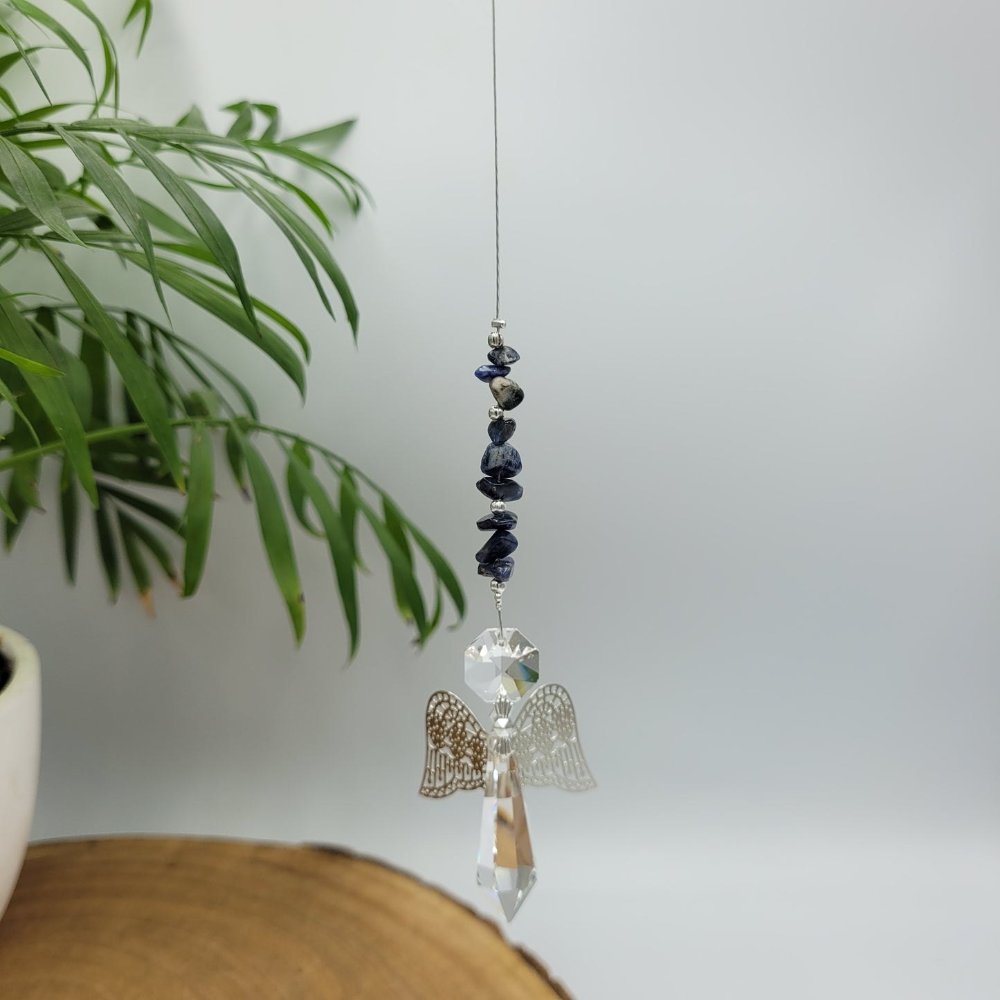 Angel Crystal Metal Wing Charm Suncatcher