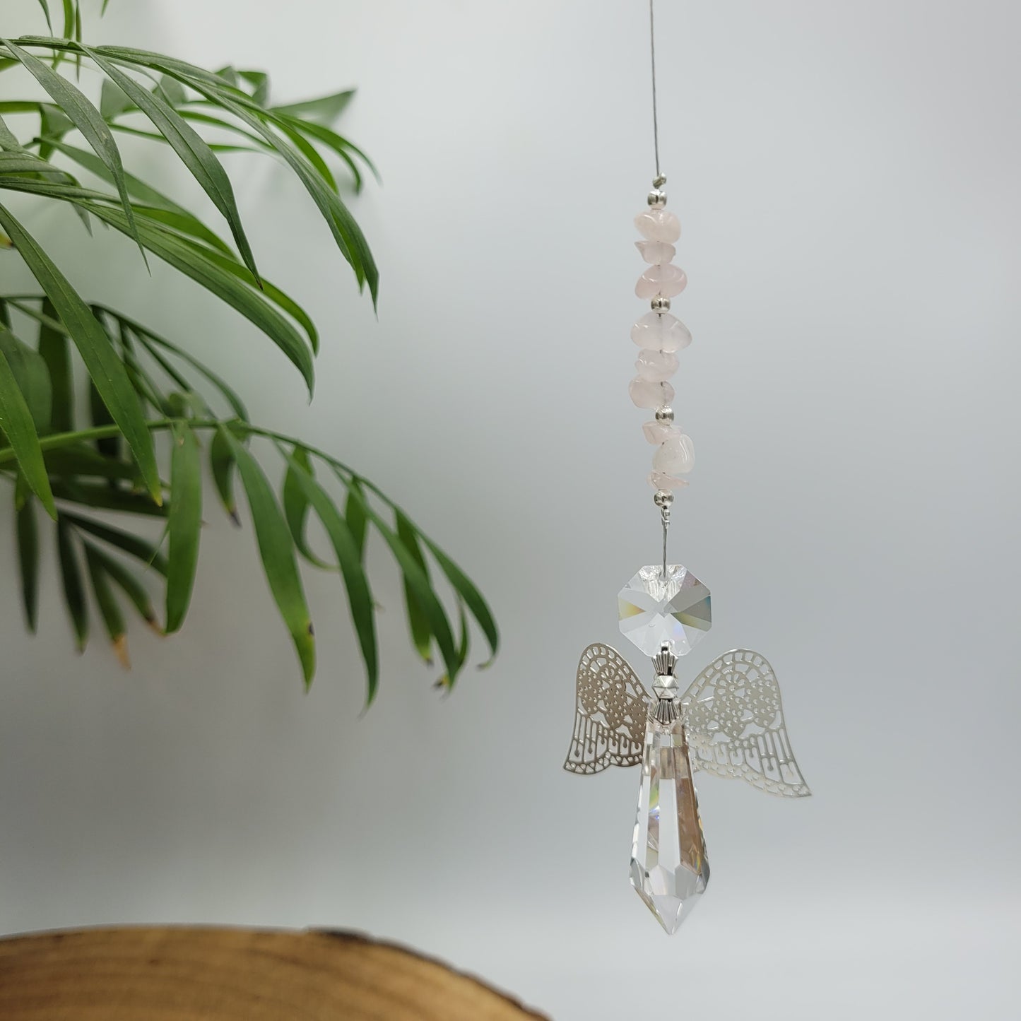 Angel Crystal Metal Wing Charm Suncatcher