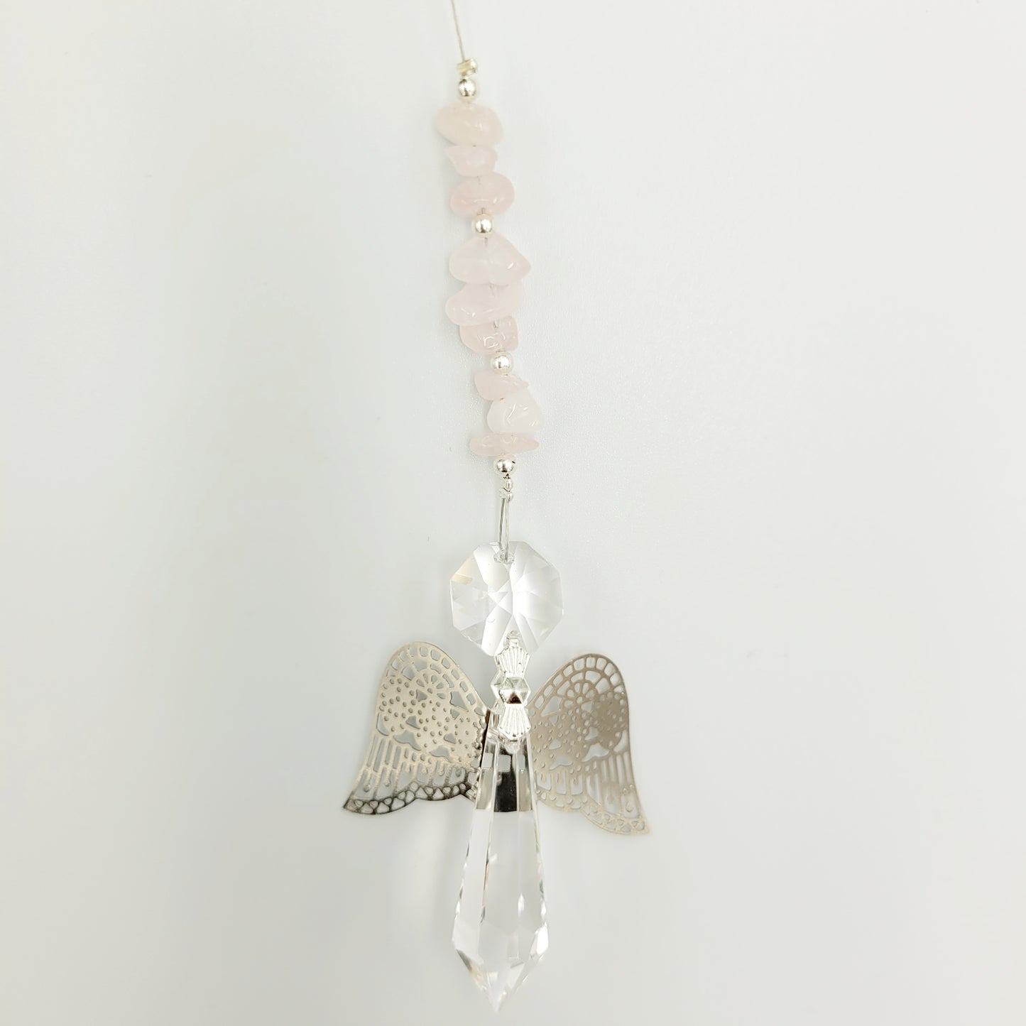 Angel Crystal Metal Wing Charm Suncatcher