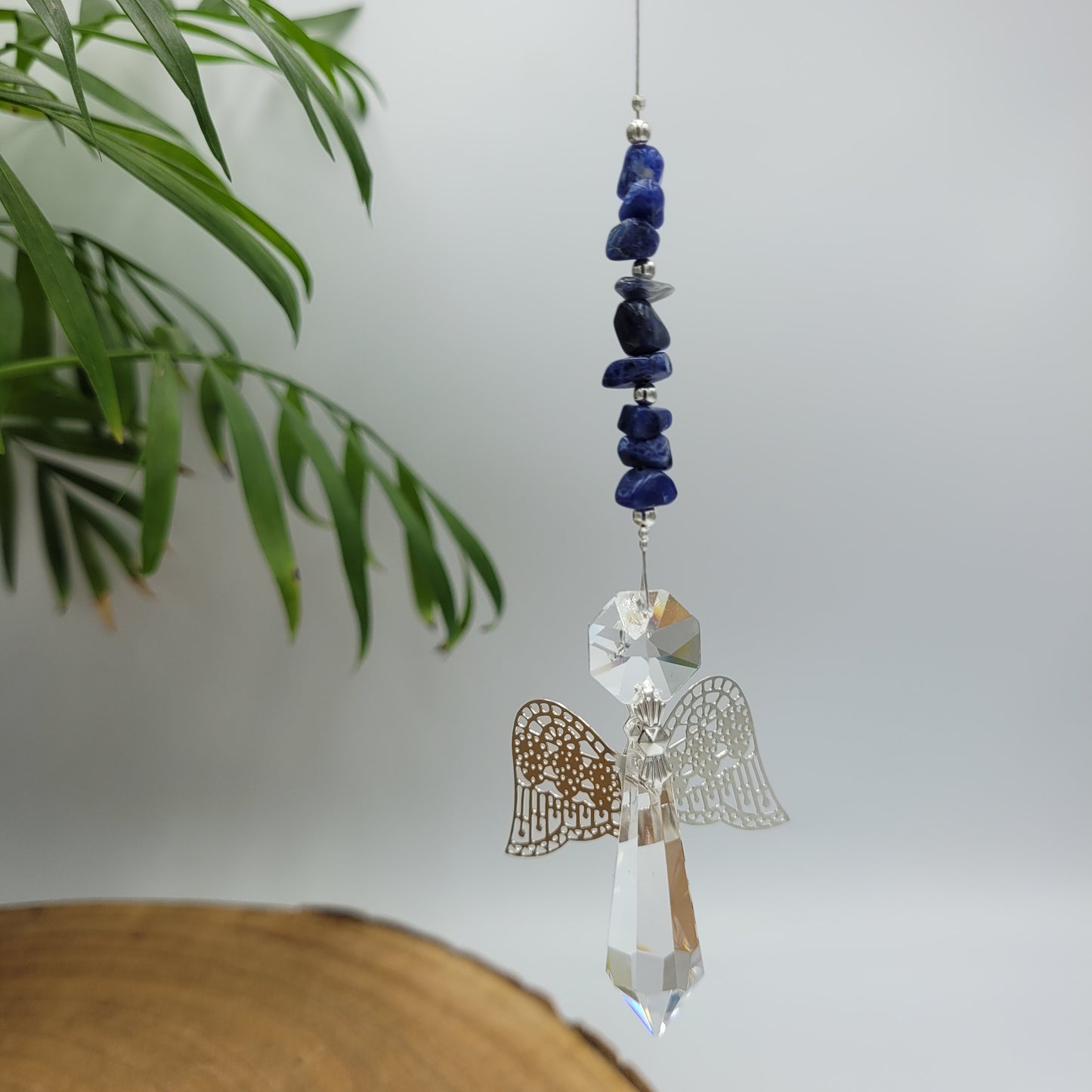 Angel Crystal Metal Wing Charm Suncatcher