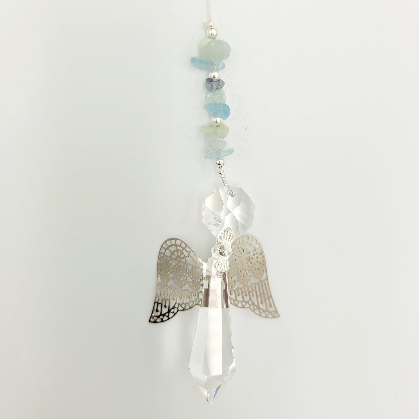 Angel Crystal Metal Wing Charm Suncatcher