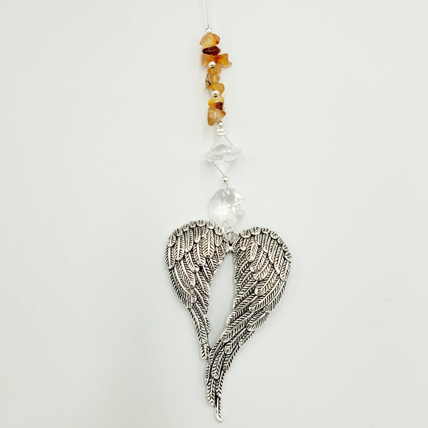 Angel x large wing Crystal Charm Suncatcher
