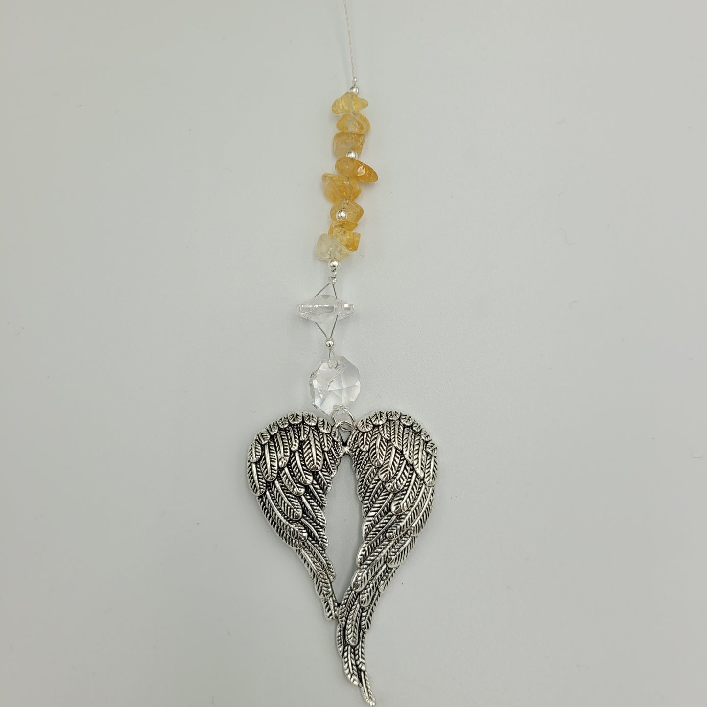 Angel x large wing Crystal Charm Suncatcher