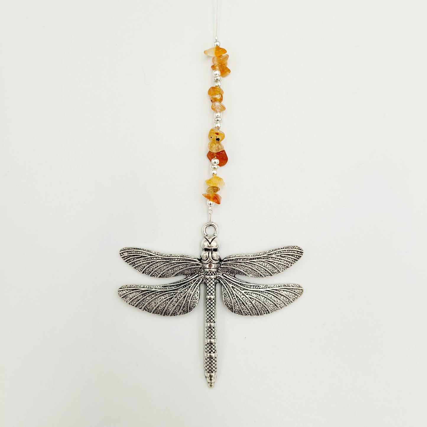 Dragonfly Stone Large Crystal Charm Suncatcher