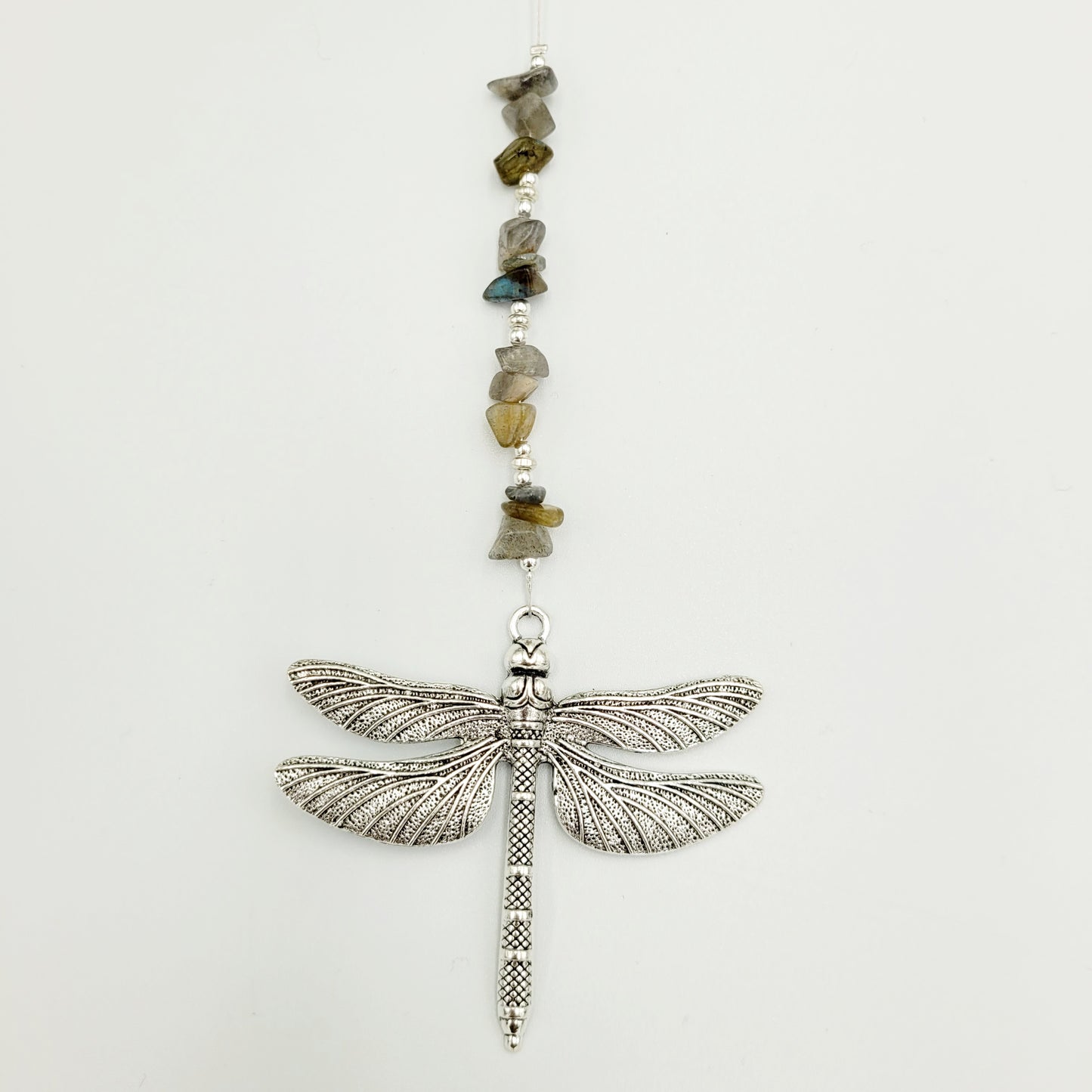 Dragonfly Stone Large Crystal Charm Suncatcher