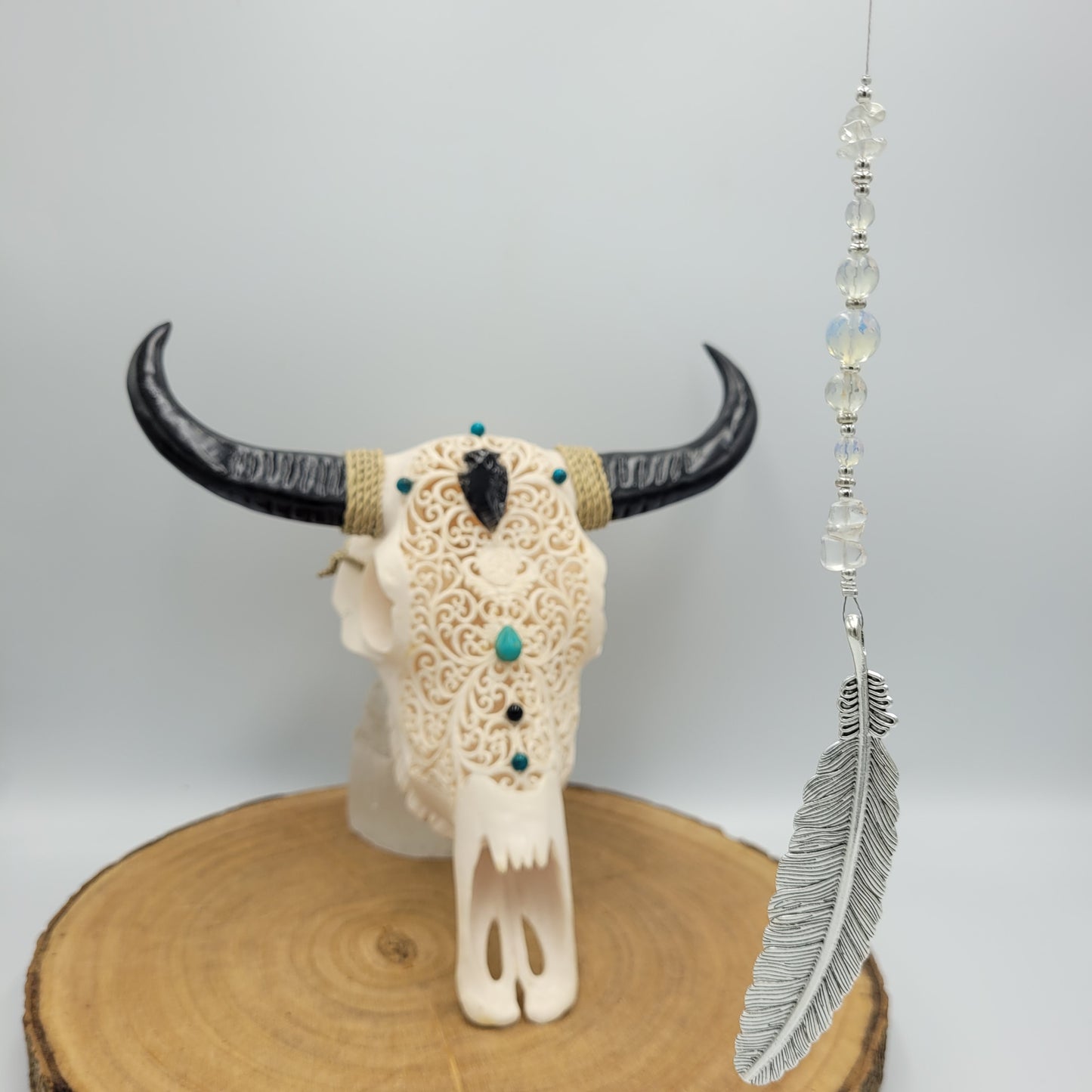 Feather Crystal Charm Suncatcher