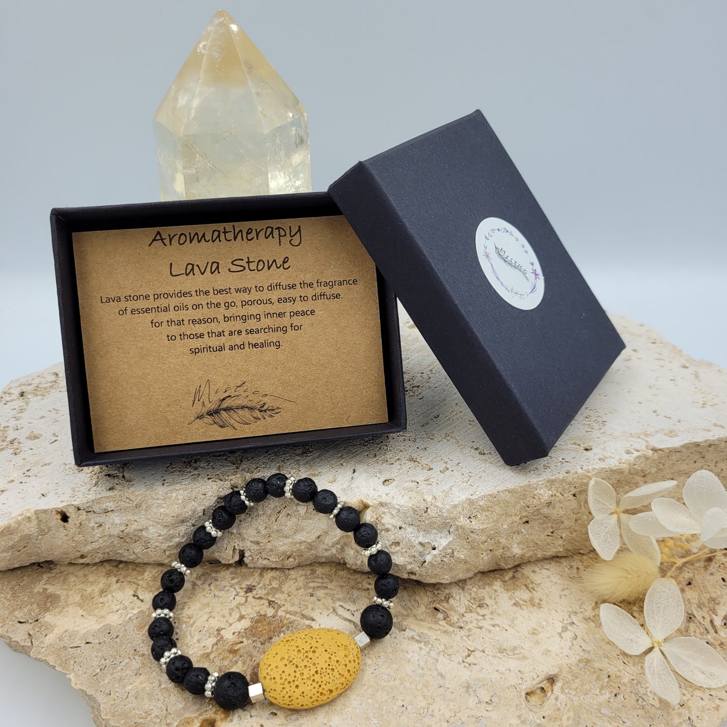 Lava Stone Aromatherapy Bracelet