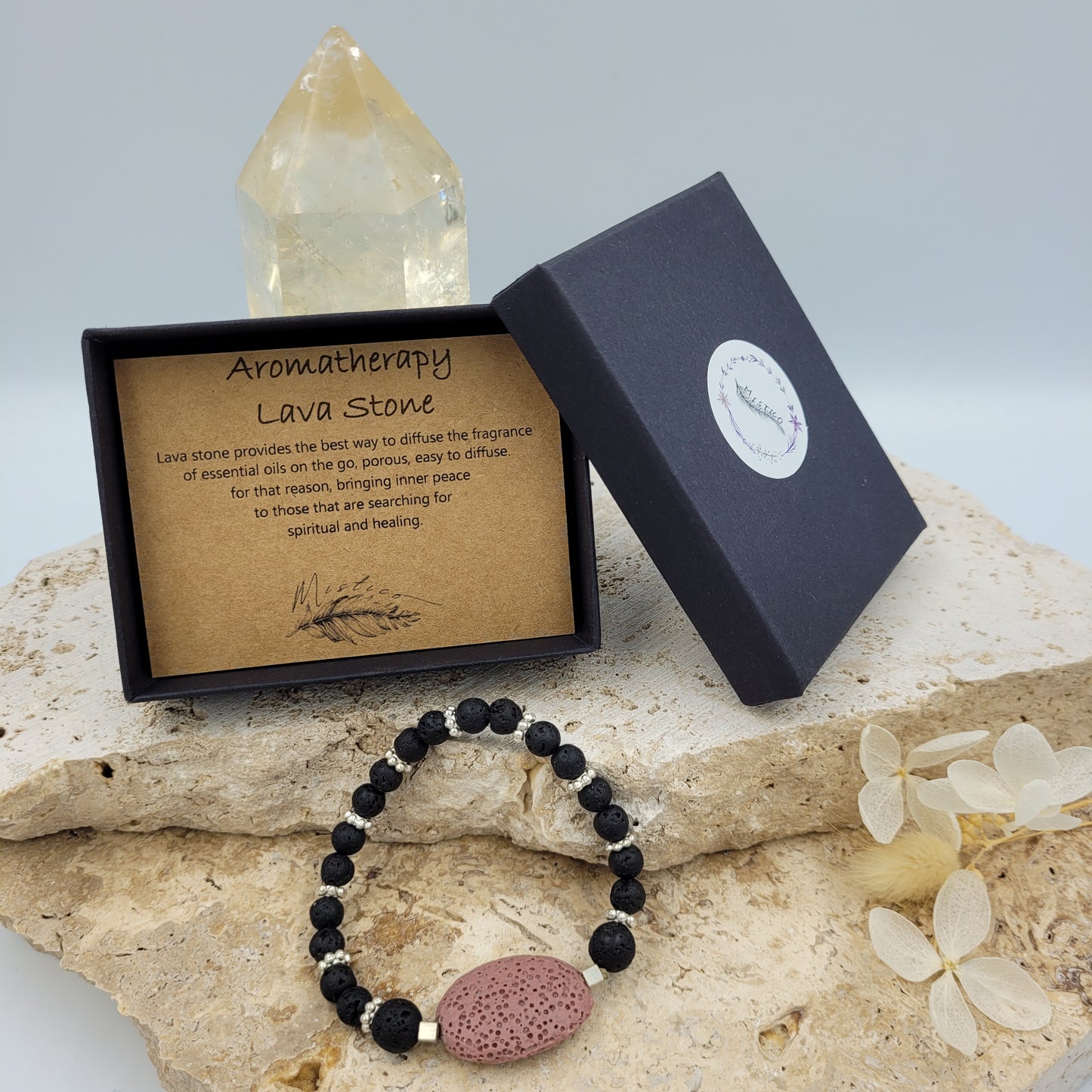 Lava Stone Aromatherapy Bracelet