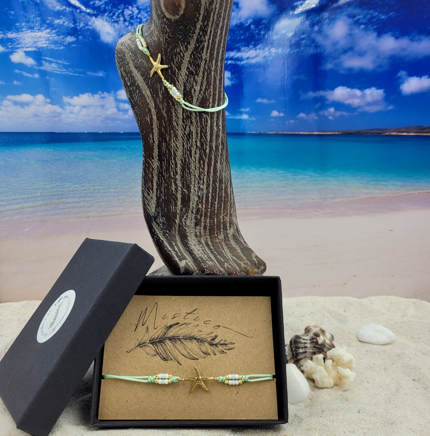 Starfish String Anklets - Various Colours