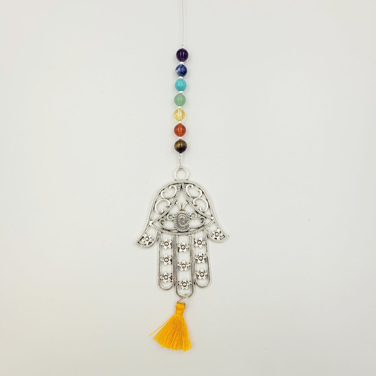 Large Hamsa Chakra Balance Crystal Charm Suncatcher