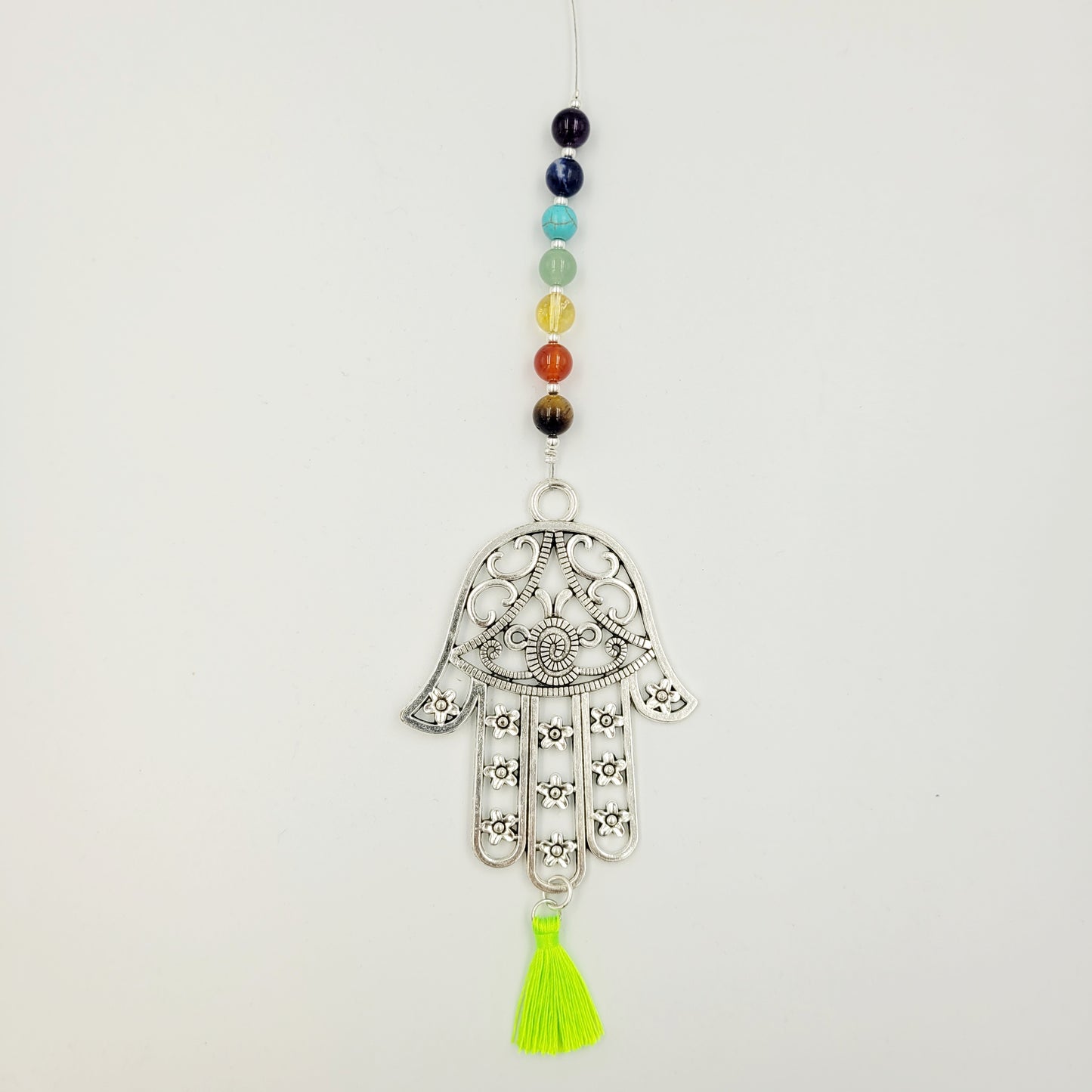 Large Hamsa Chakra Balance Crystal Charm Suncatcher