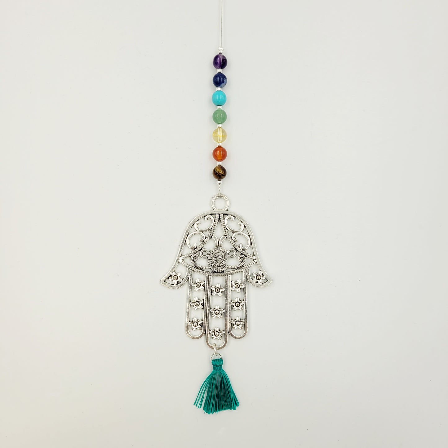 Large Hamsa Chakra Balance Crystal Charm Suncatcher