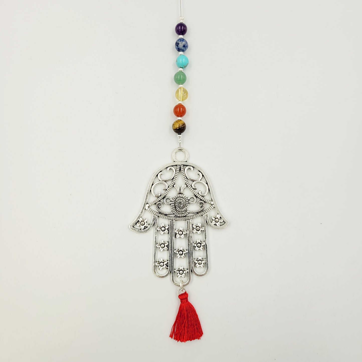 Large Hamsa Chakra Balance Crystal Charm Suncatcher