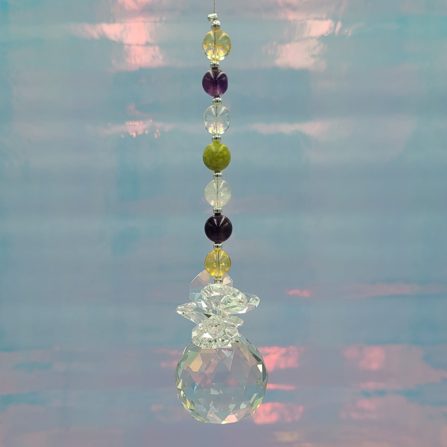 Prosperity Chakra Crystal Suncatcher