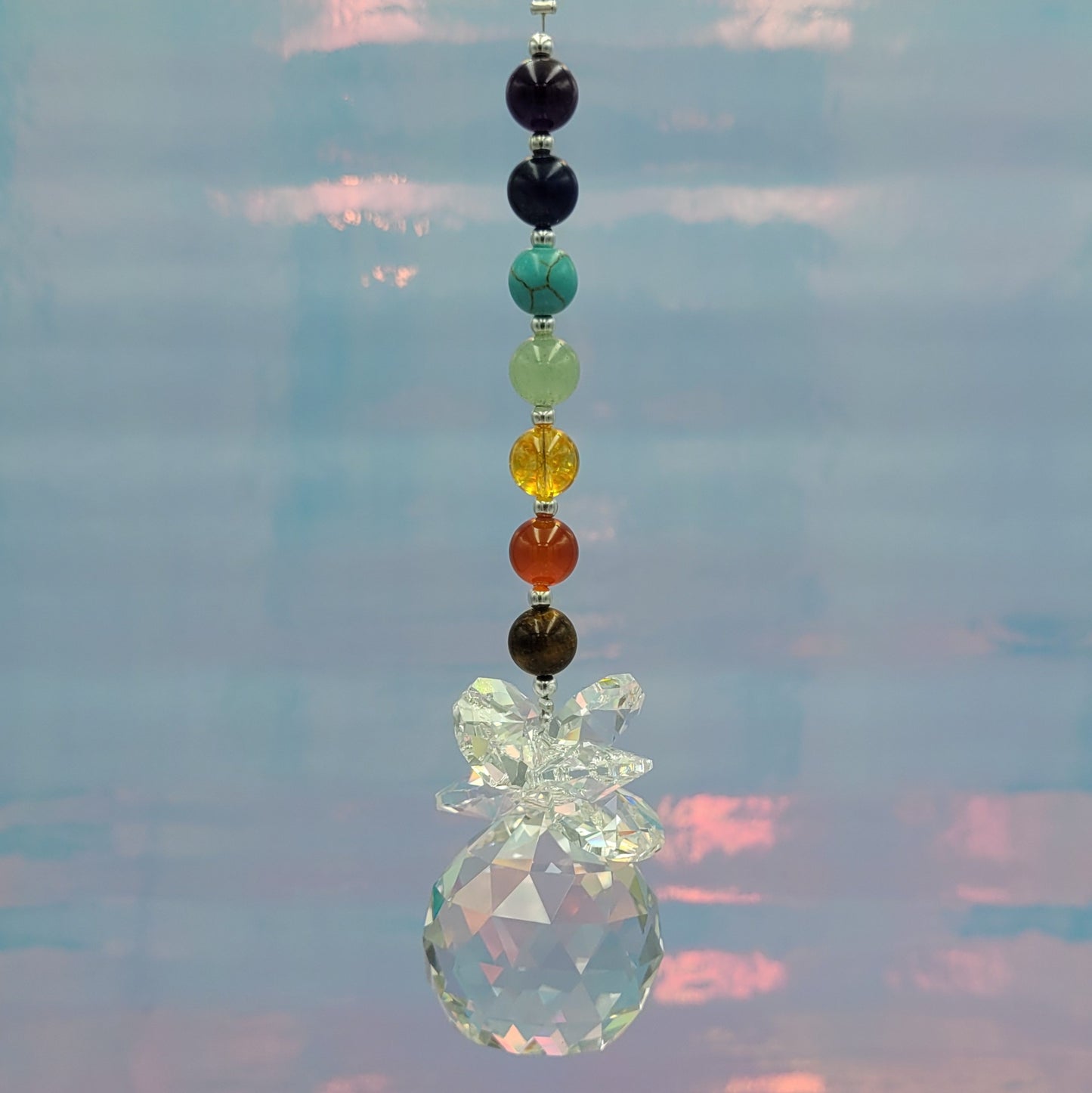 Chakra Balance Crystal Suncatcher