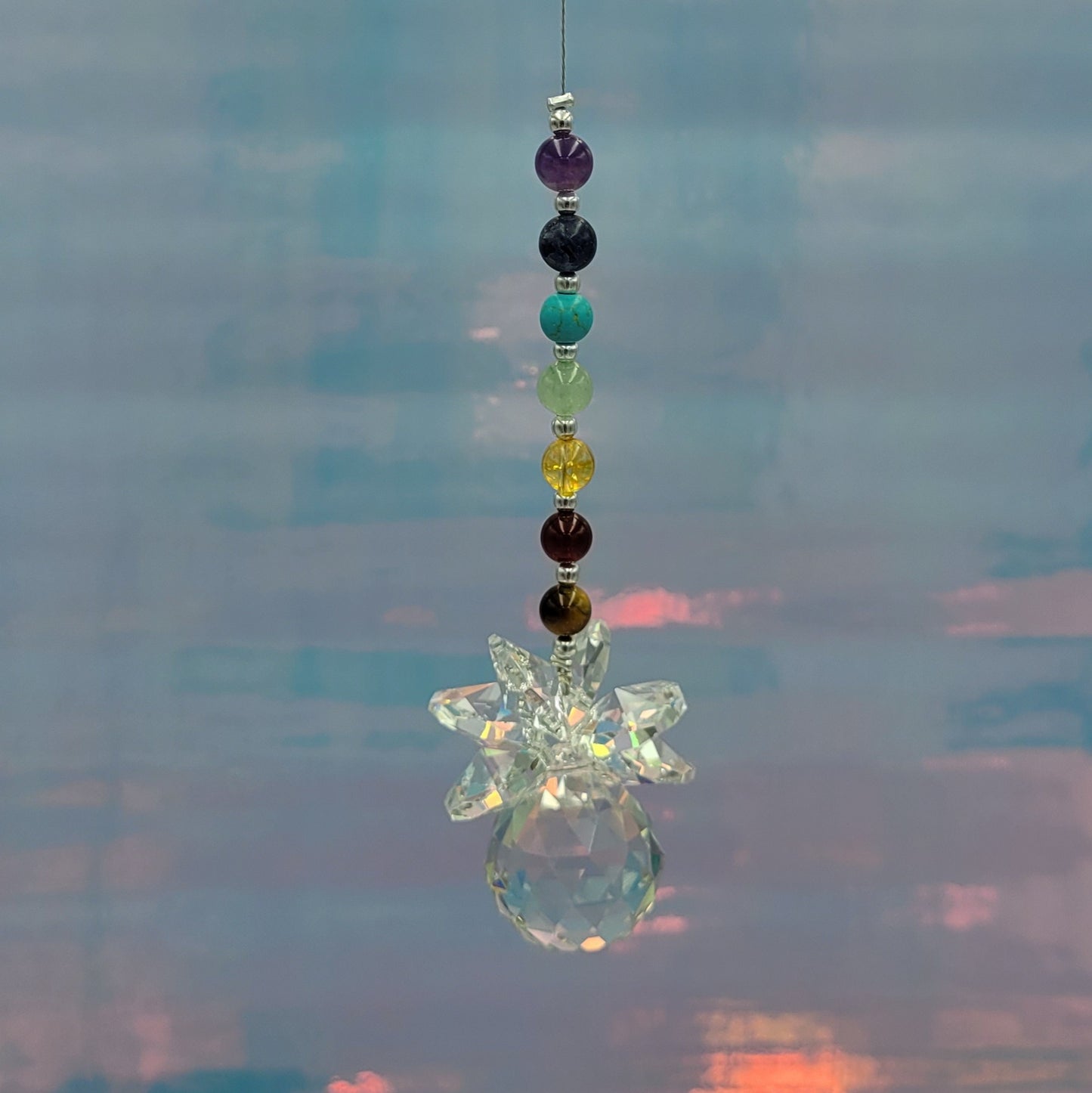 Chakra Balance Crystal Suncatcher