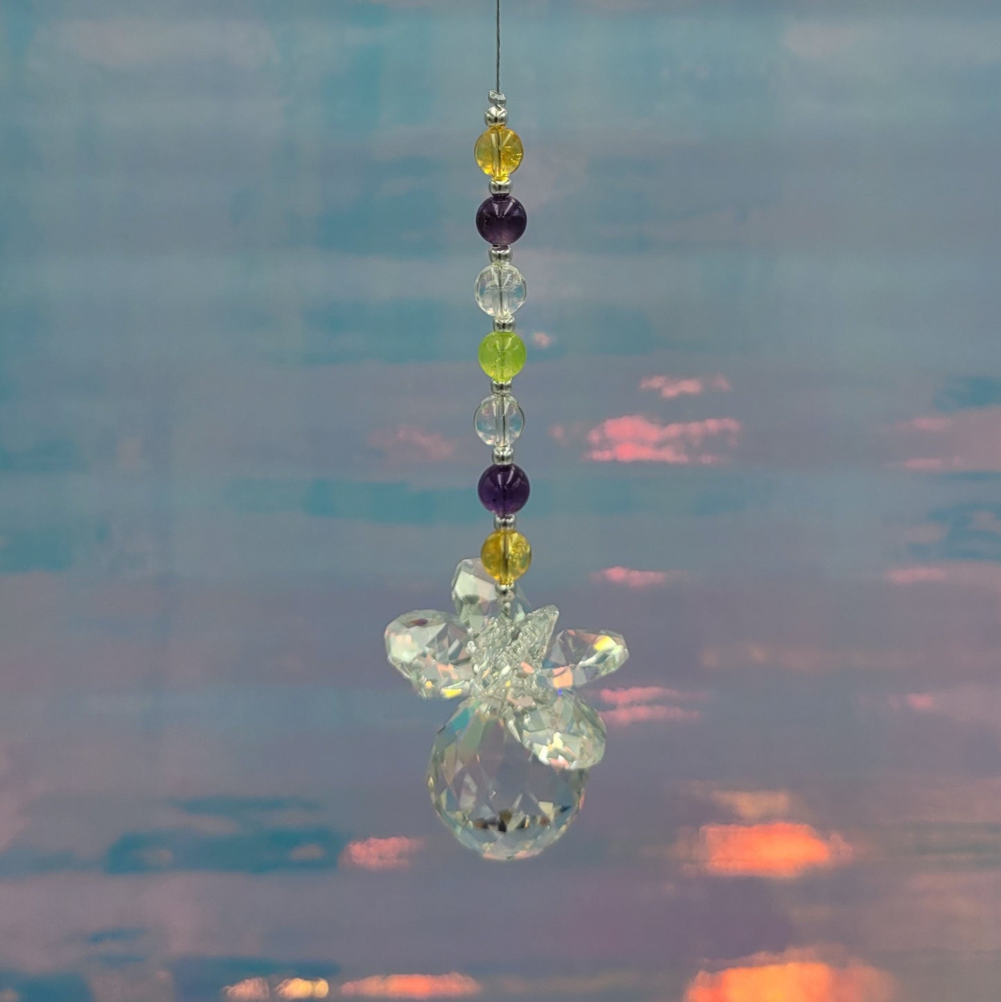 Prosperity Chakra Crystal Suncatcher