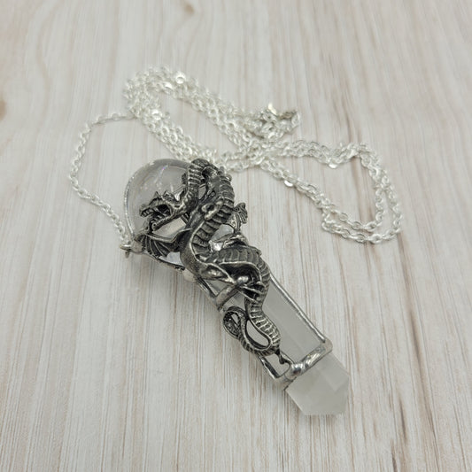 Power Crystal Wand Necklace