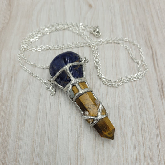 Clarity Crystal Wand Necklace