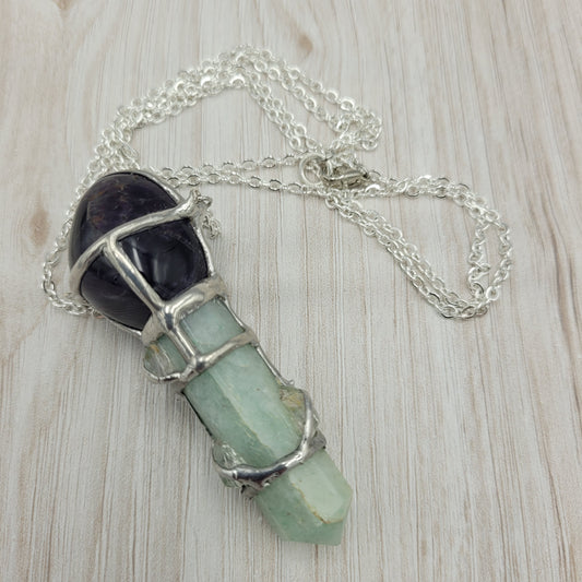 Healer Crystal Wand Necklace