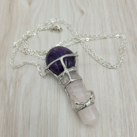 Love Crystal Wand Necklace