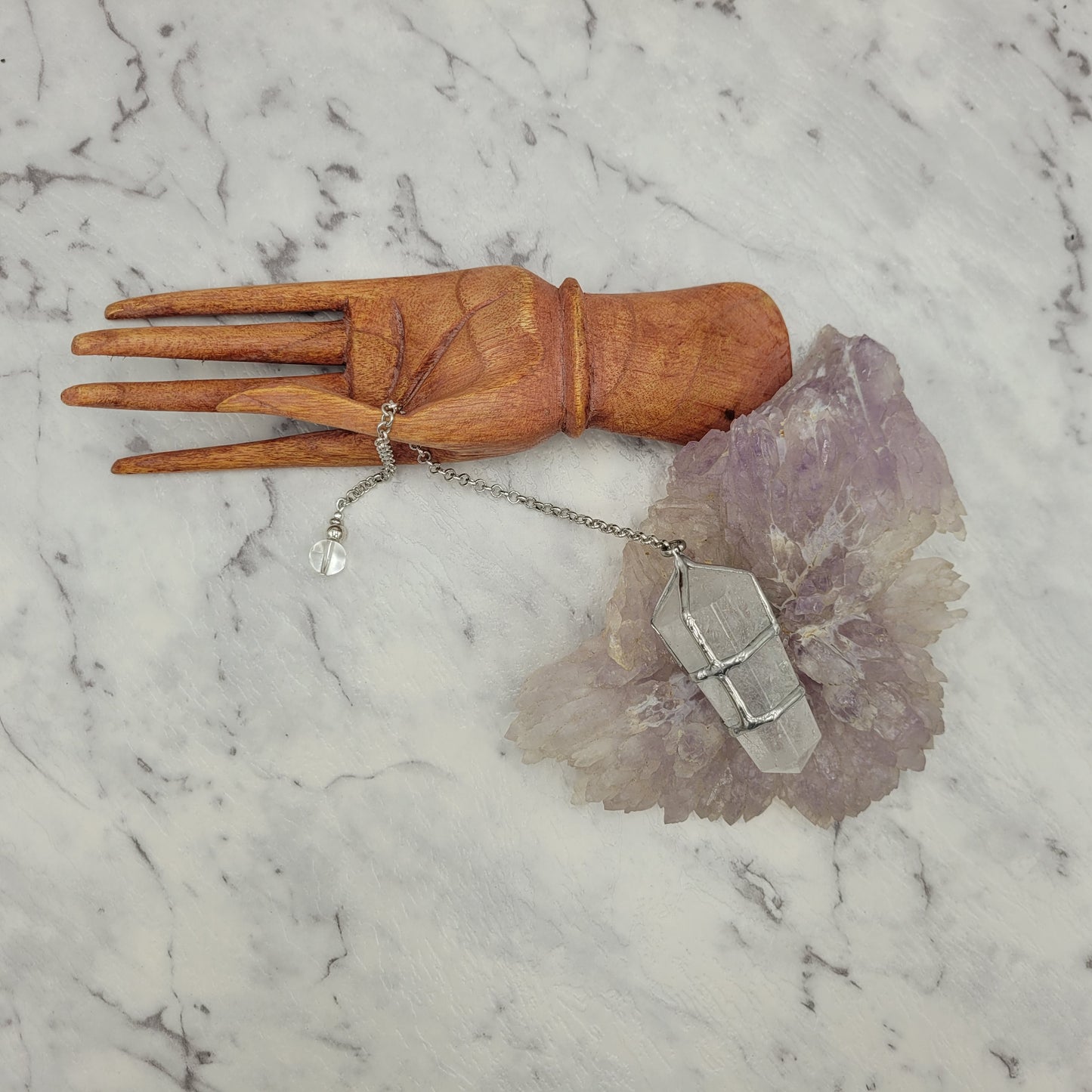 Large Pendulum Clear Quartz Energy