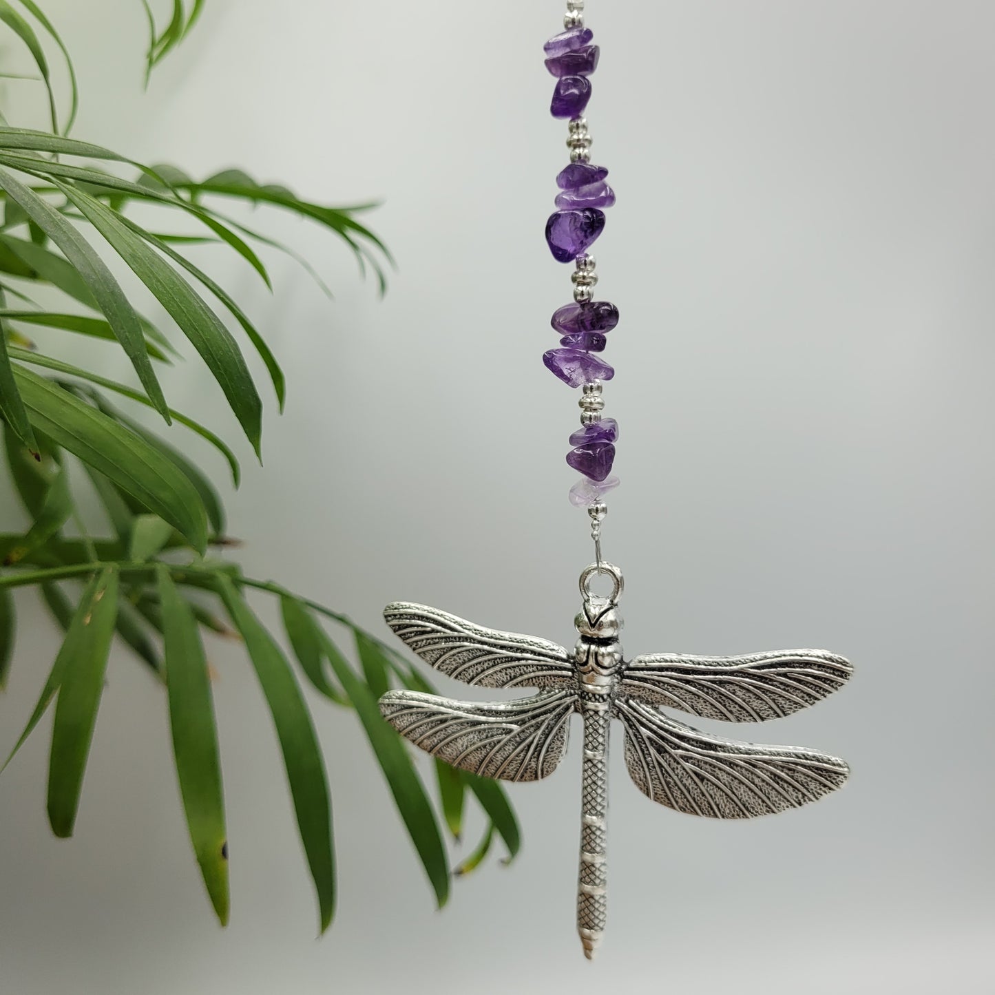 Dragonfly Stone Large Crystal Charm Suncatcher