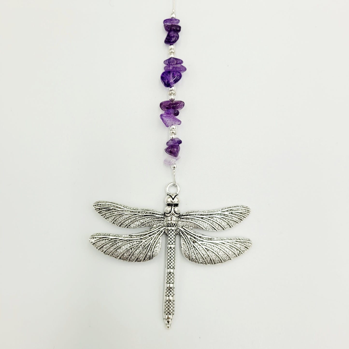 Dragonfly Stone Large Crystal Charm Suncatcher