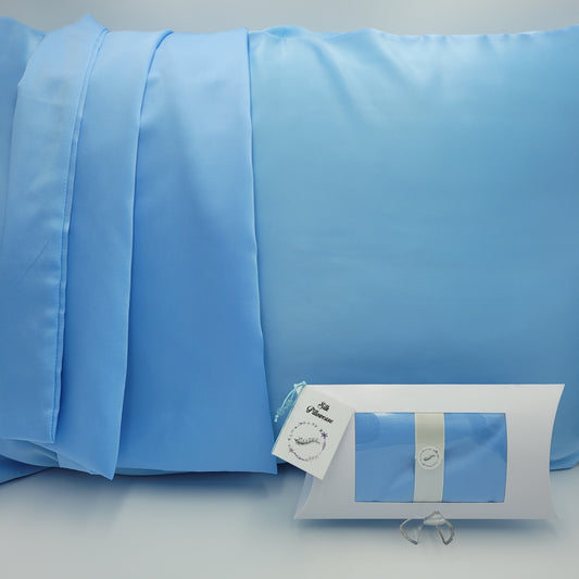Silk Pillowcases Clear Blue