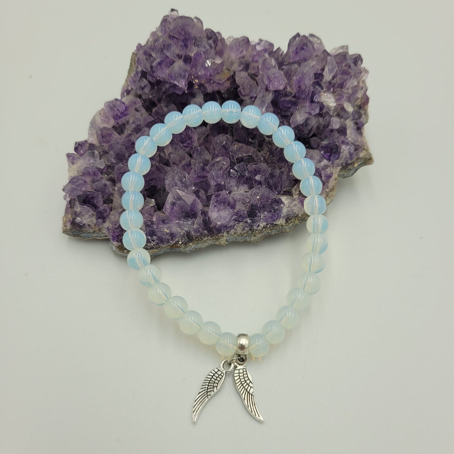 Bracelet Opalite 6mm Wings