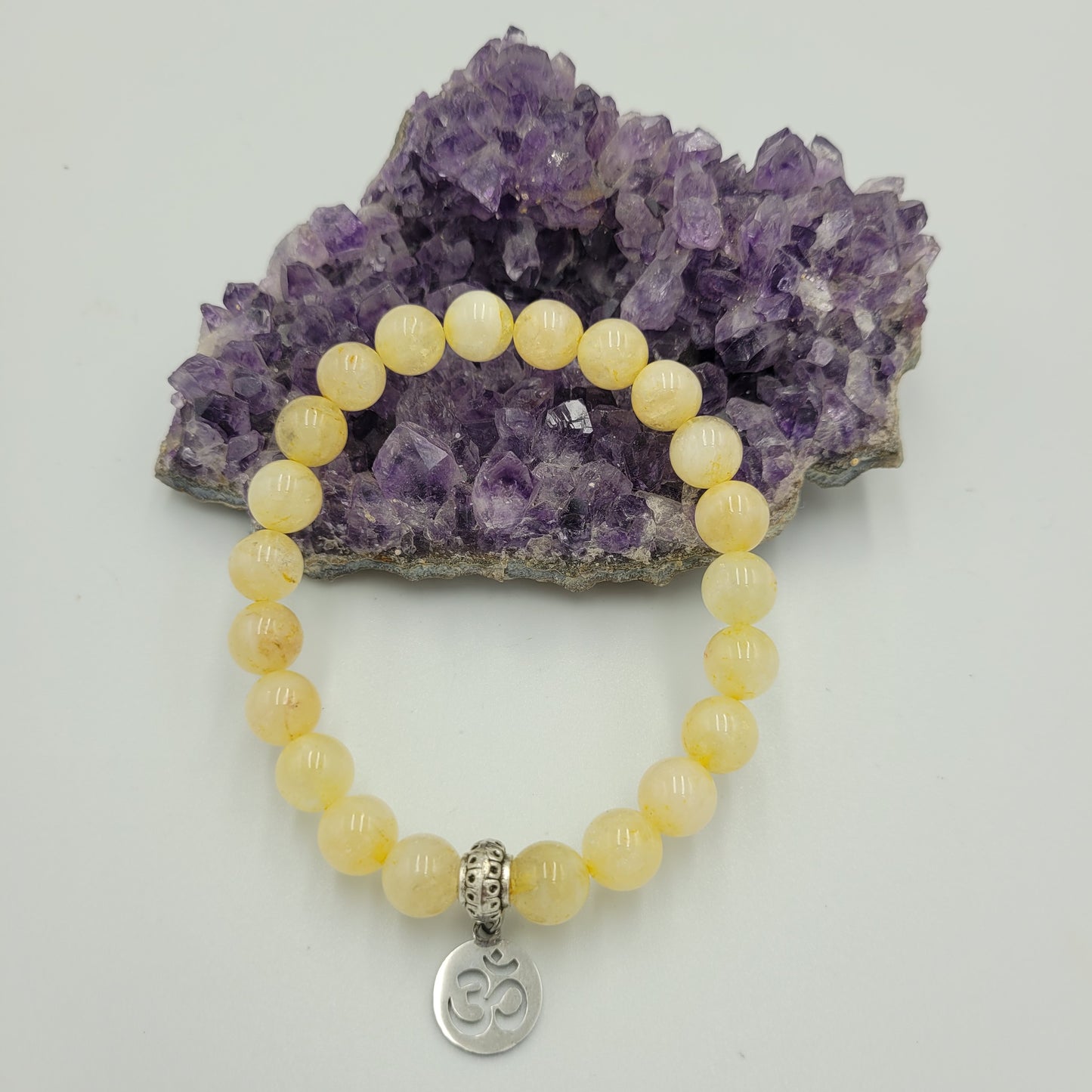 Bracelet Citrine 8mm Om