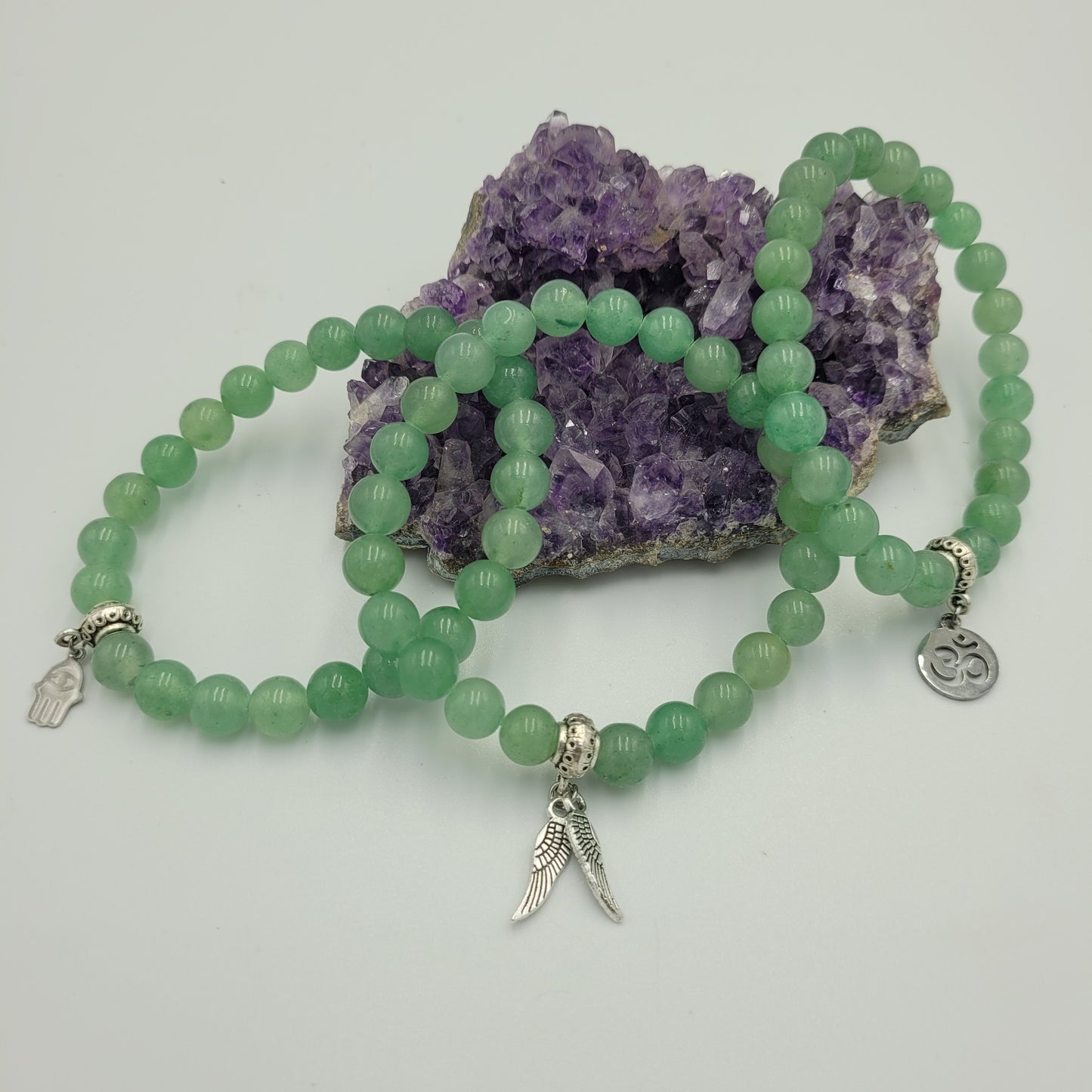 Bracelet Aventurine 8mm / Wings