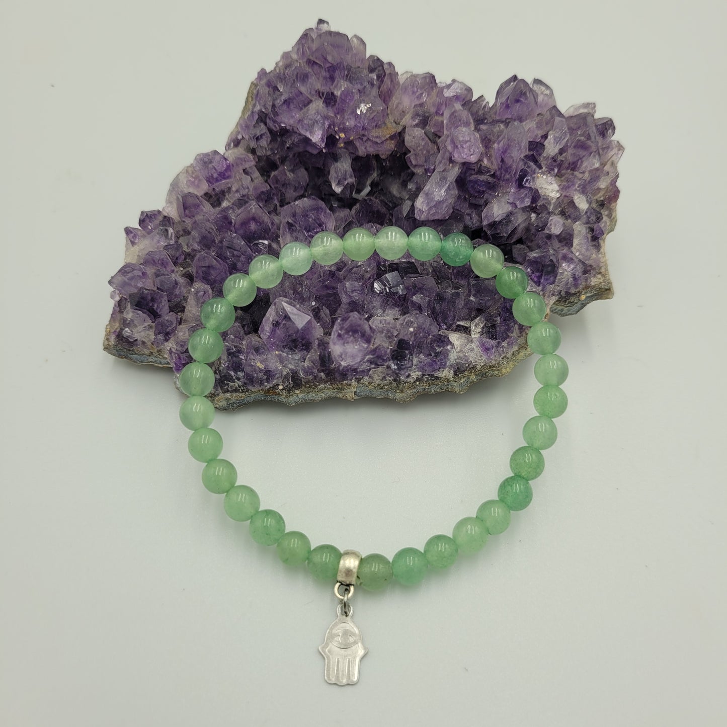 Bracelet Aventurine 6mm Hamsa