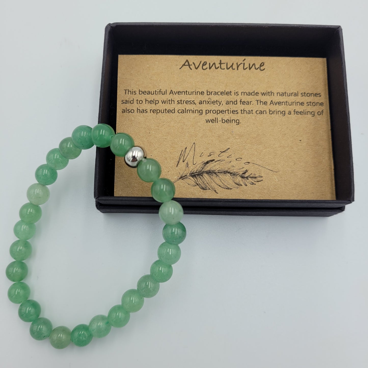 Men's Bracelet Aventurine 8mm stone