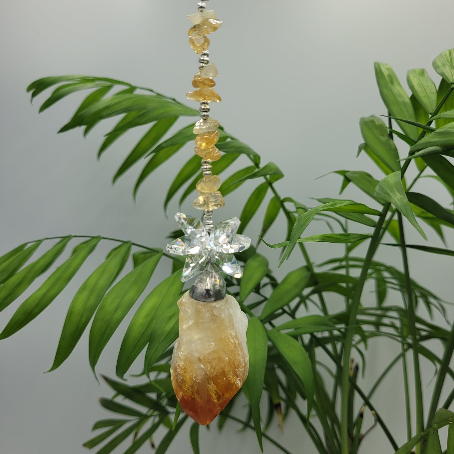 Hanging Cluster Citrine Stone