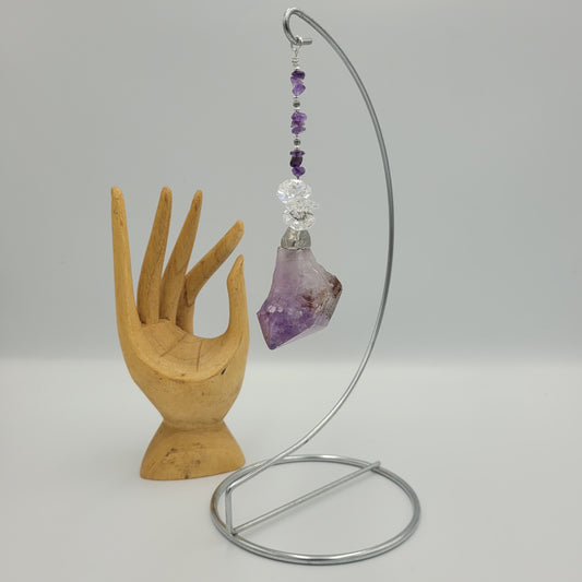Amethyst Cluster Stone with Stand