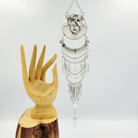 Clear Quartz Hanging Sphere / Dragon - Wholesale