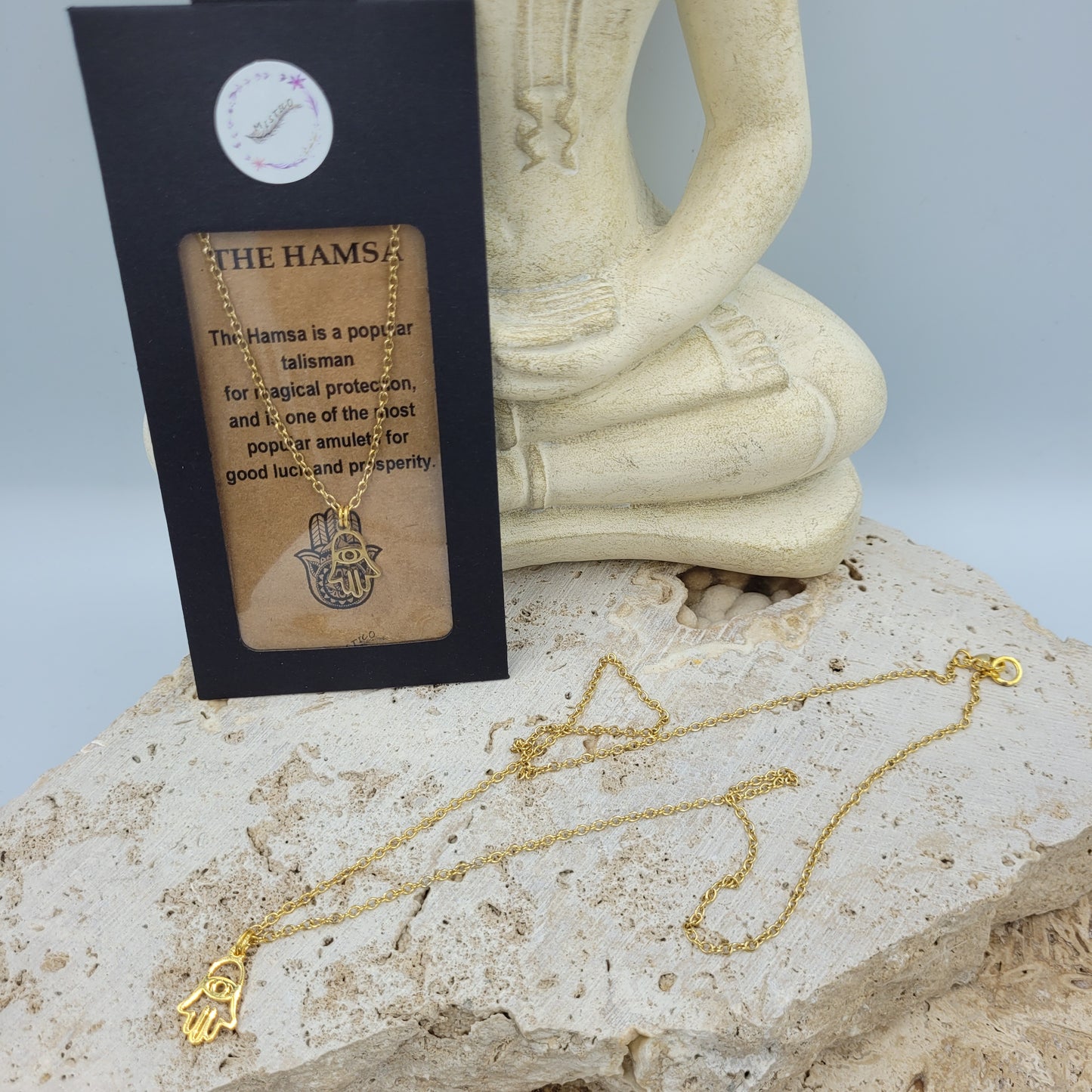 Hamsa Gold Necklace