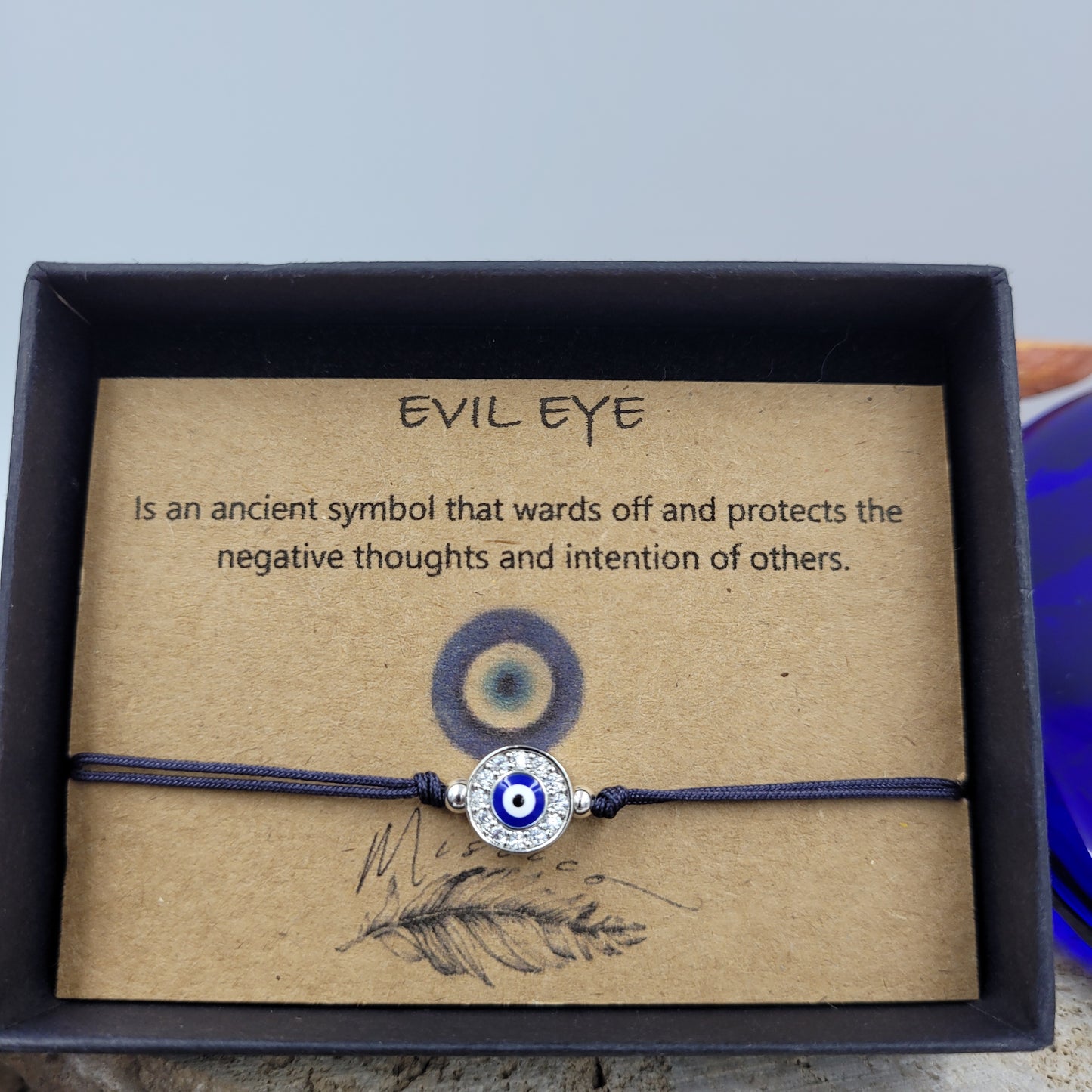Evil Eye Zircon Bracelet silver