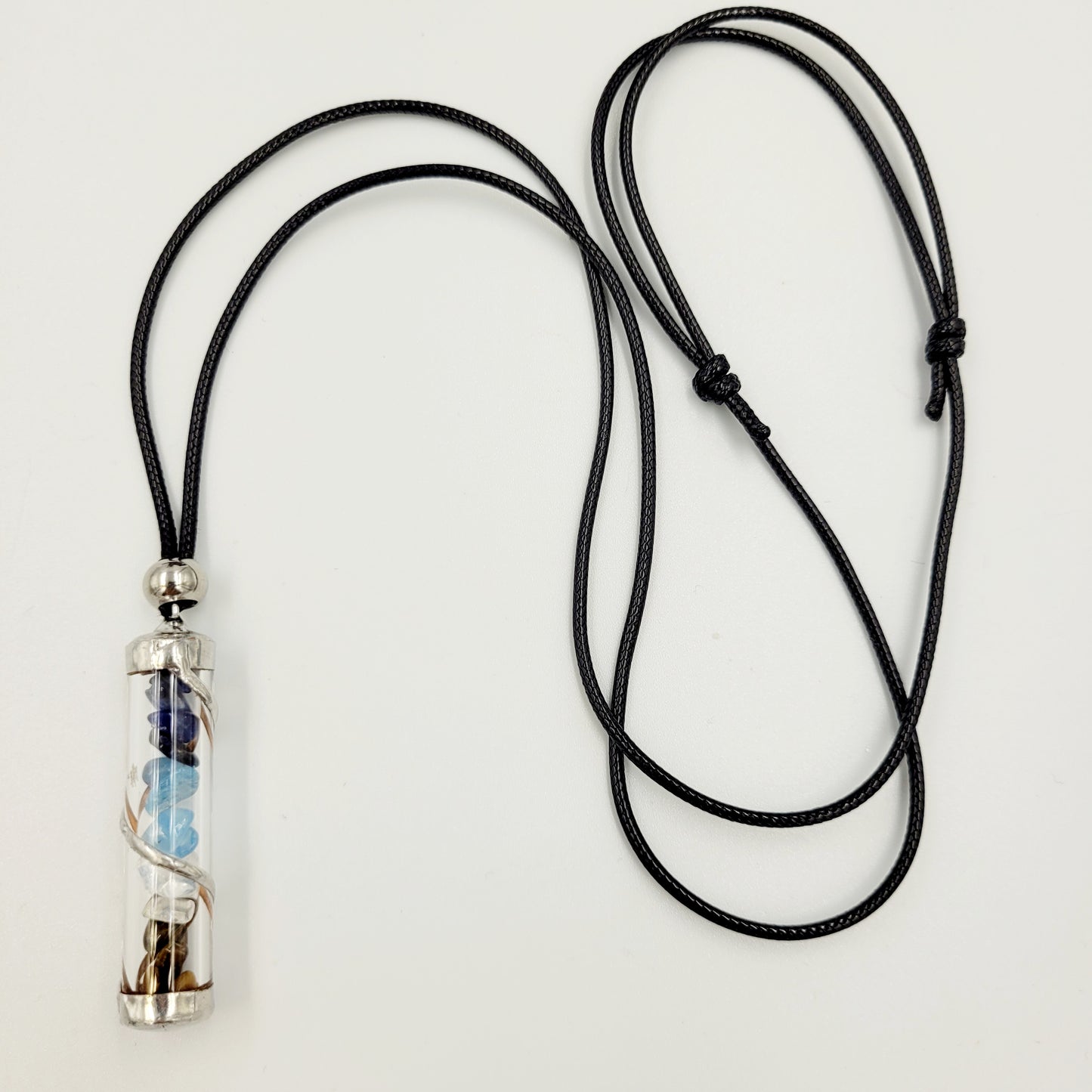 Clarity Crystal Filled Tube Necklace