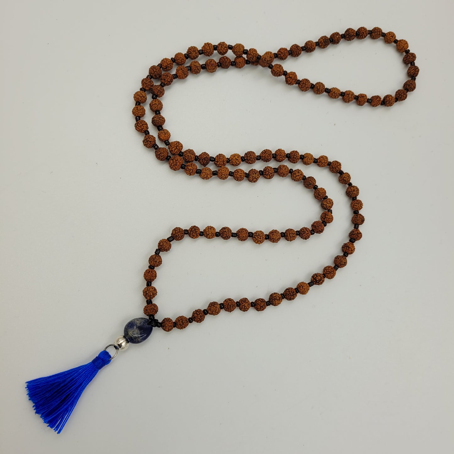 Rudraksha Beads/ Sodalite Necklace