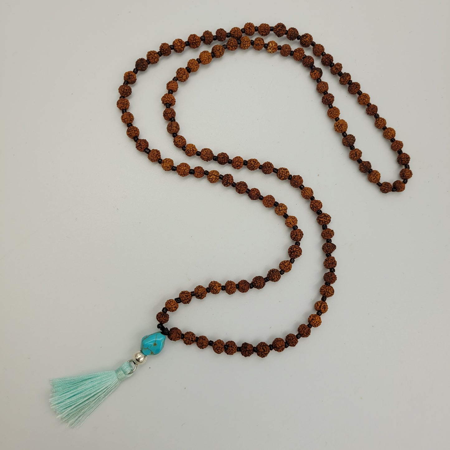 Rudraksha Beads /Turquoise Necklace