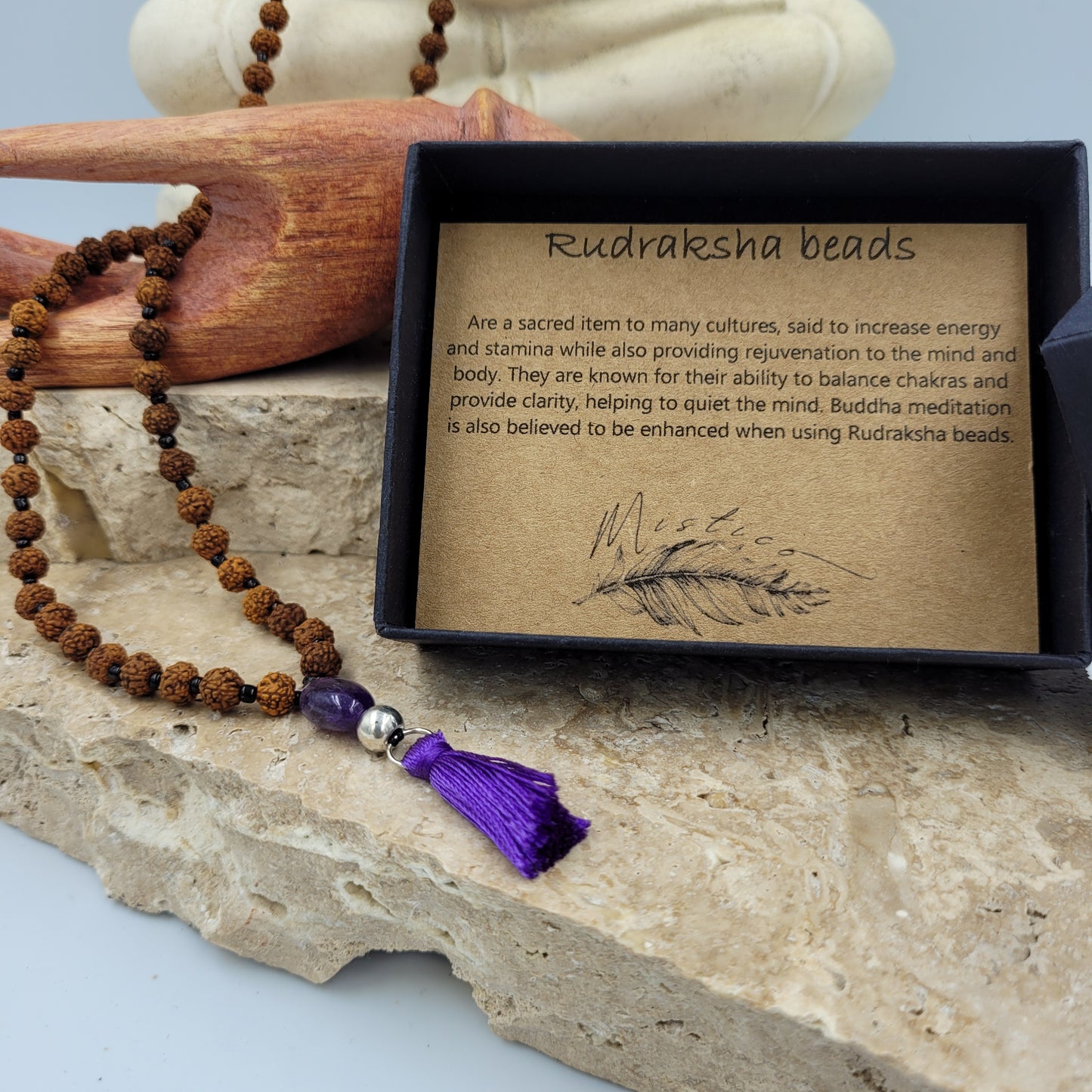 Rudraksha Beads / Amethyst Necklaces