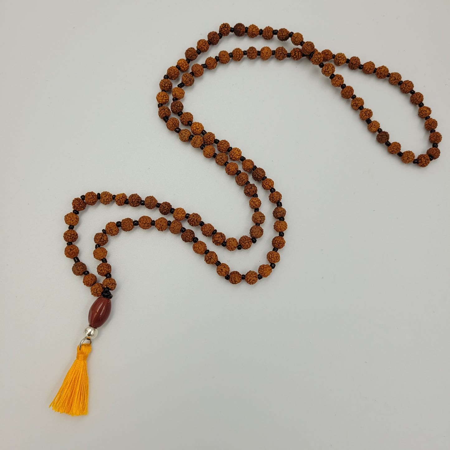 Rudraksha Beads/ Carnelian Necklace