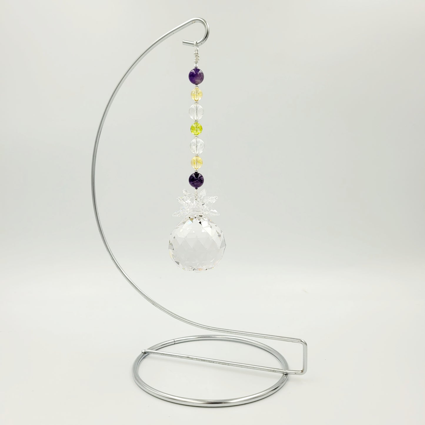 Prosperity Chakra Crystal Suncatcher with Stand