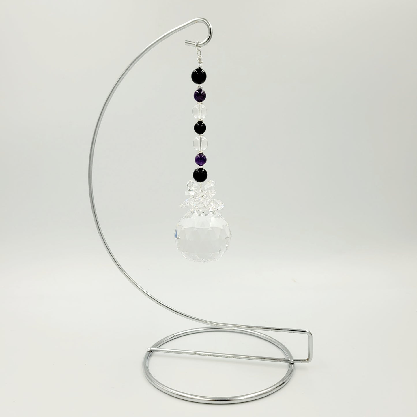 Protection Chakra Crystal Suncatcher with Stand