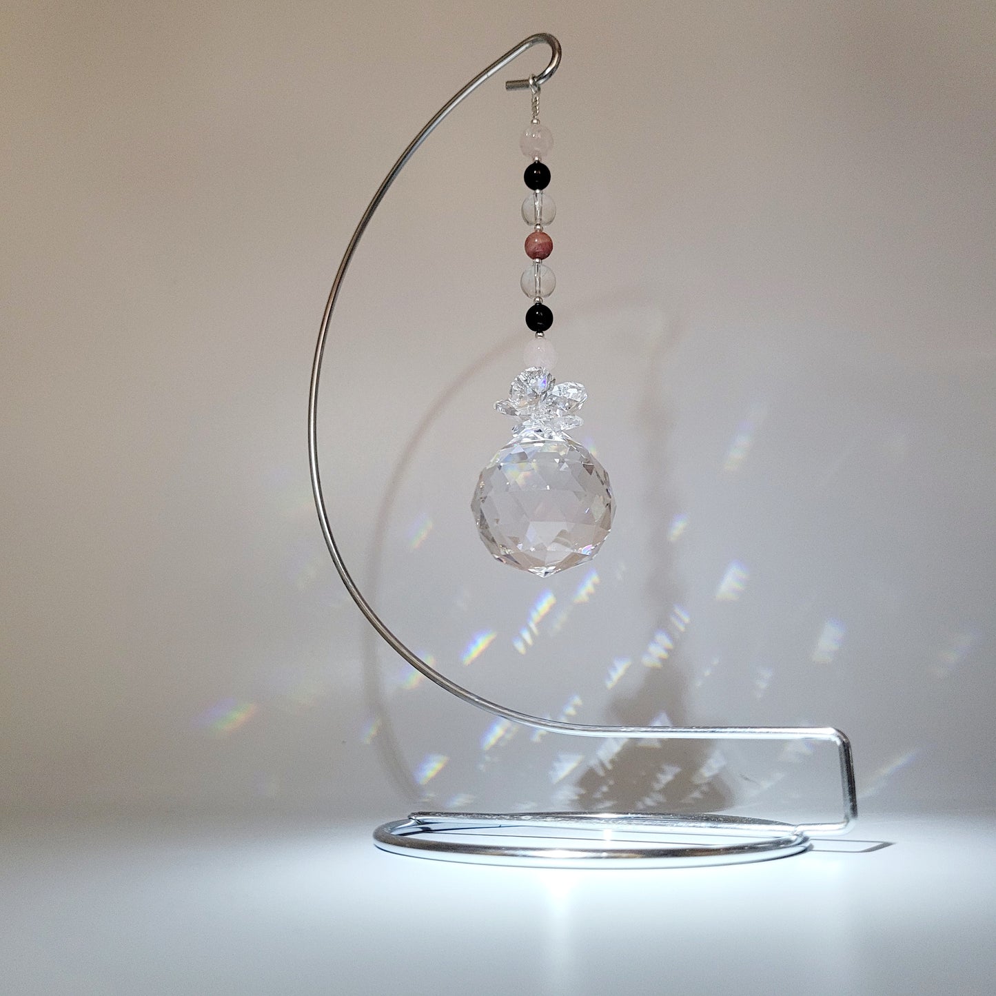 Passion Chakra Crystal Suncatcher with Stand