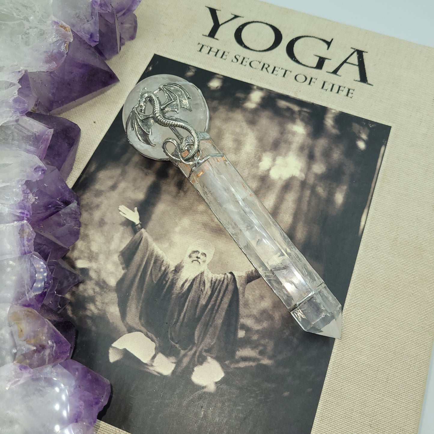 Exclusive Wand - Dragon ( Clear Quartz)