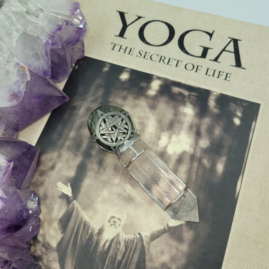Exclusive Wand - Pentagram (Labradorite / Clear Quartz)